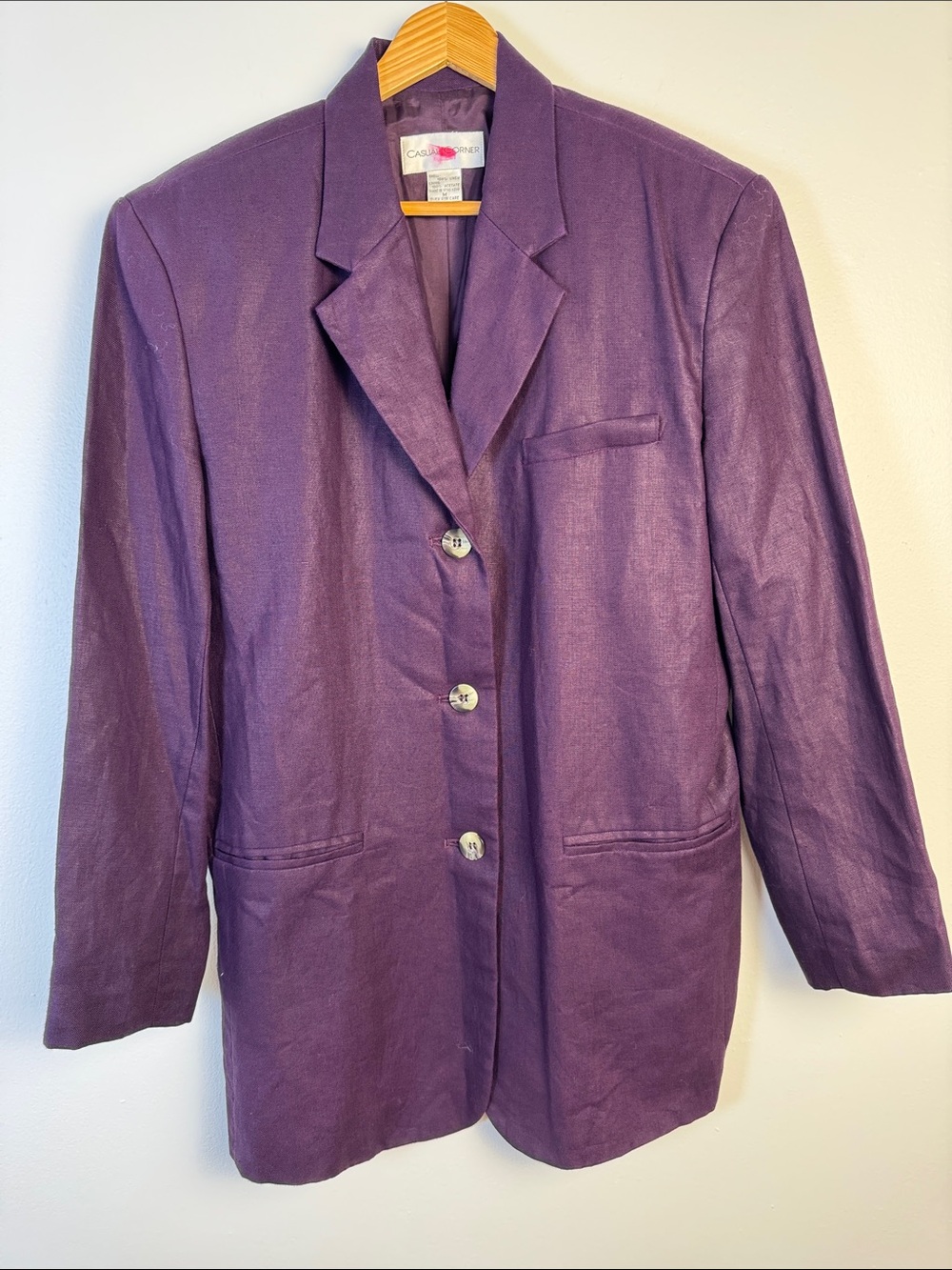 Casual Corner Purple Women's Blazer Jacket